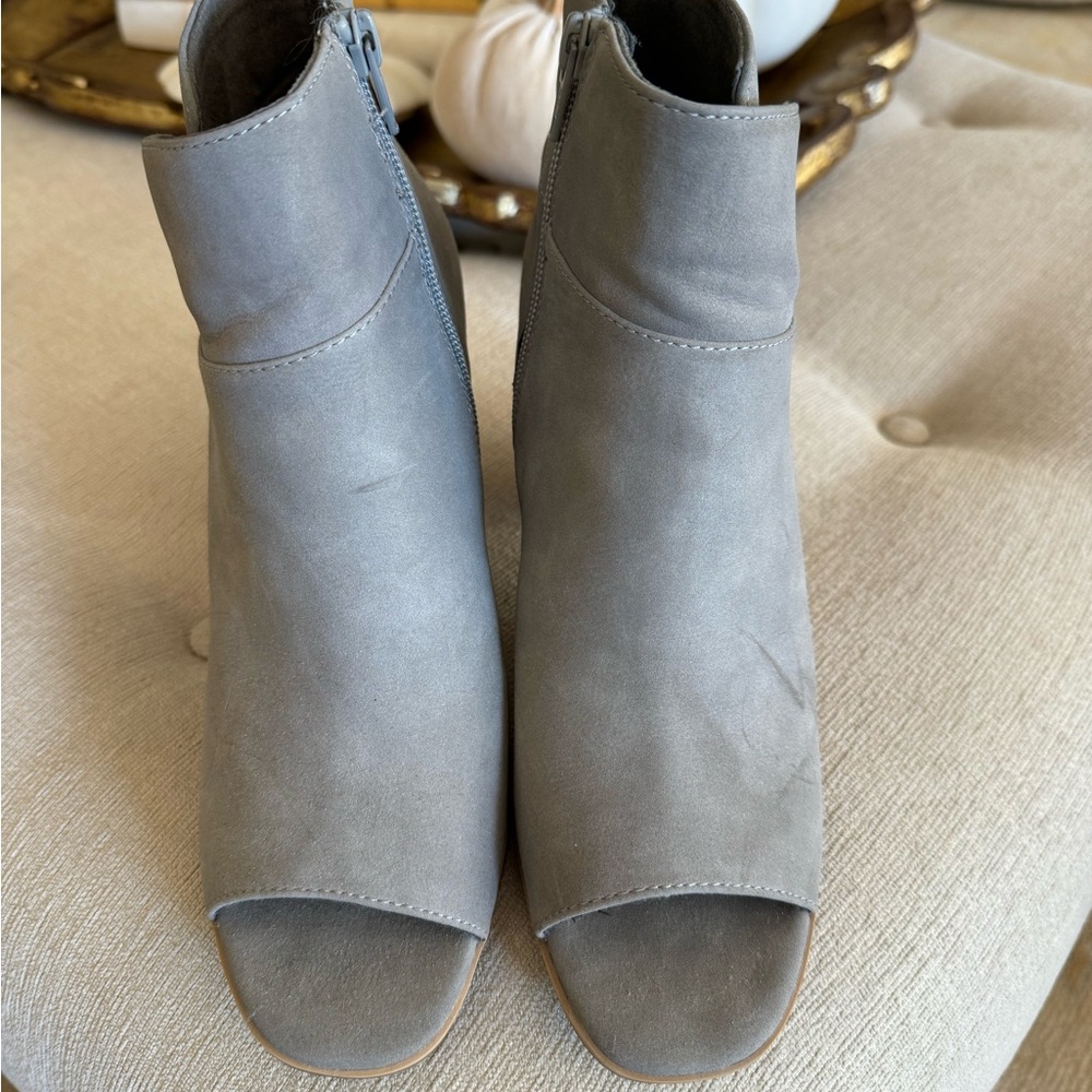 Gray booties by BC- born in California. Size 8.5